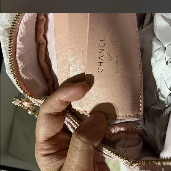 Chanel pink tweed mini backpack - Picture 4 of 4